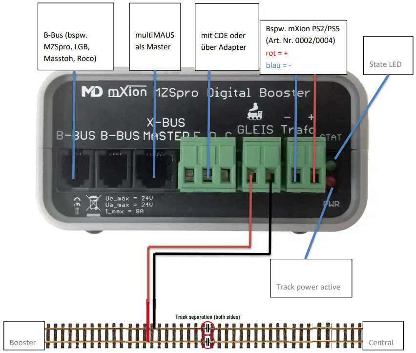 mxion MZSpro 8A Booster - 1