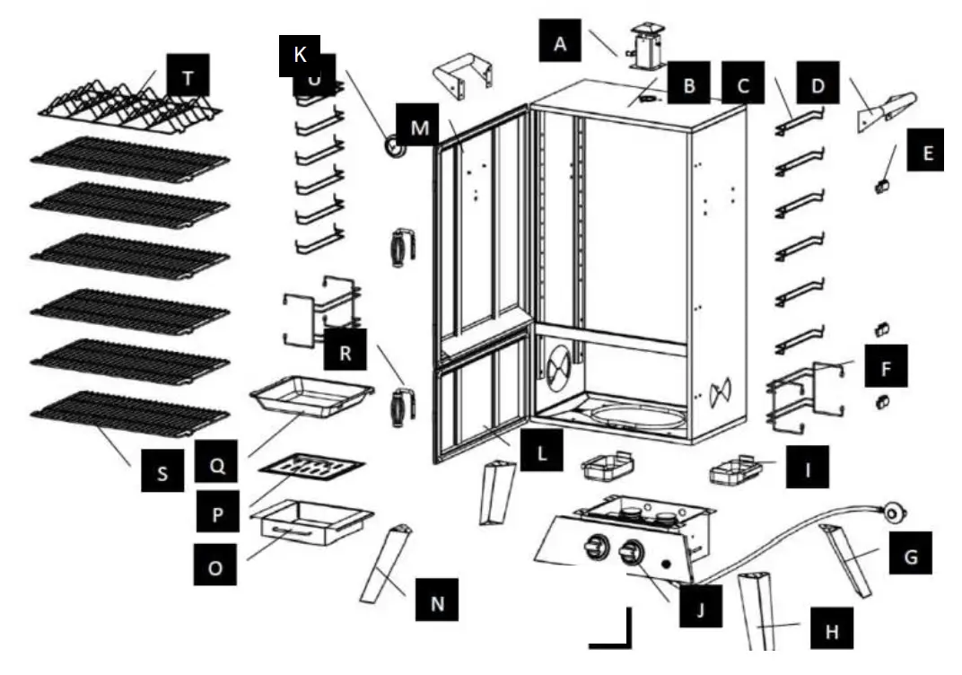 MUSTANG Teno Gas Smoker 1