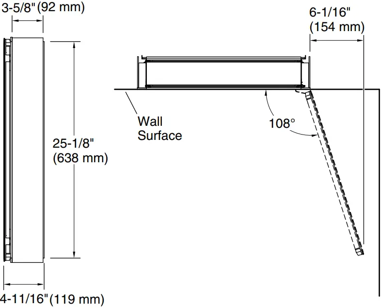 KOHLER K-R32067 CLC Medicine Cabinet A03