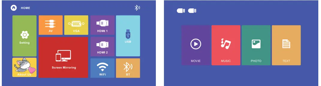 YOWHICK GDP1W Native 1080P 5G WiFi Bluetooth Projector-12