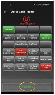 Lithionics Battery GTX12V315A-E2107-CS200 NeverDie Compact Series 200 Internal BMS-5