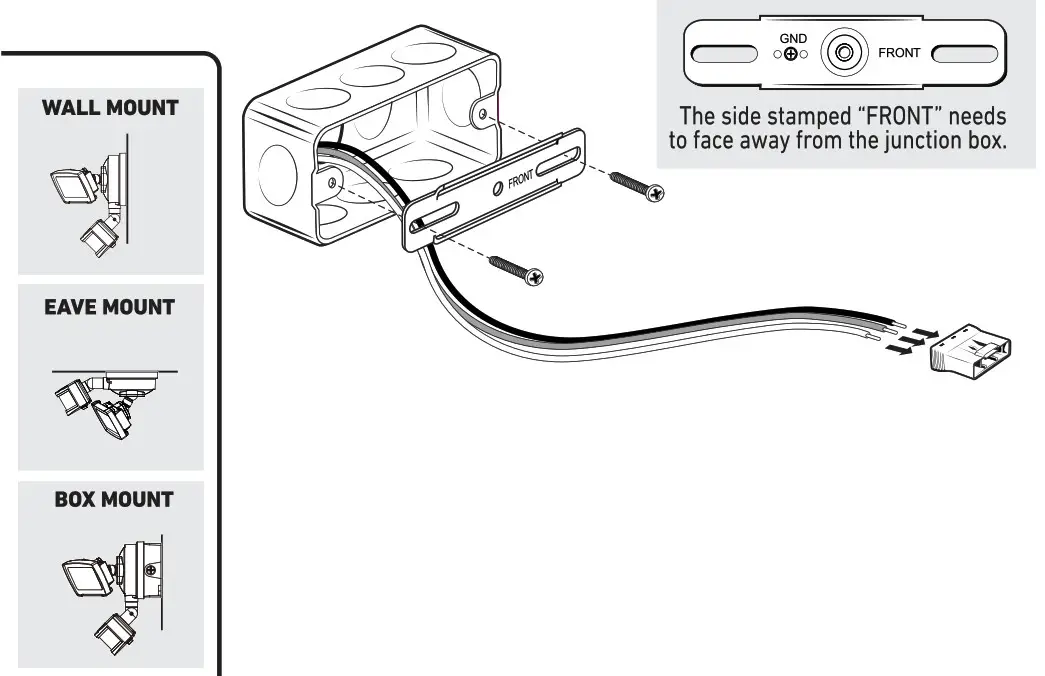 Good Earth Lighting SE1291-BP2-02LF0-G 180-Degree 2-Head LED Motion - 8