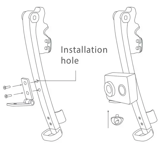 Segway Pull Rod for Ninebot S - Camera fixture