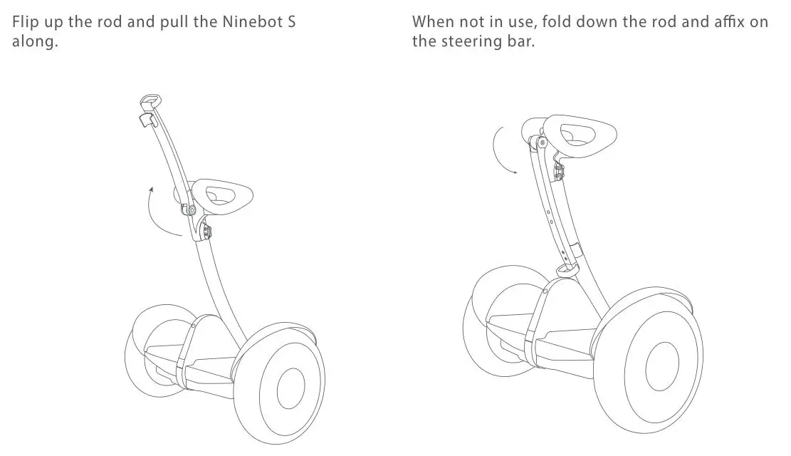 Segway Pull Rod for Ninebot S - How to use