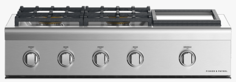 FISHER PAYKEL CPV2-364GDL N Gas Rangetop, 36 inch, Griddle, LPG