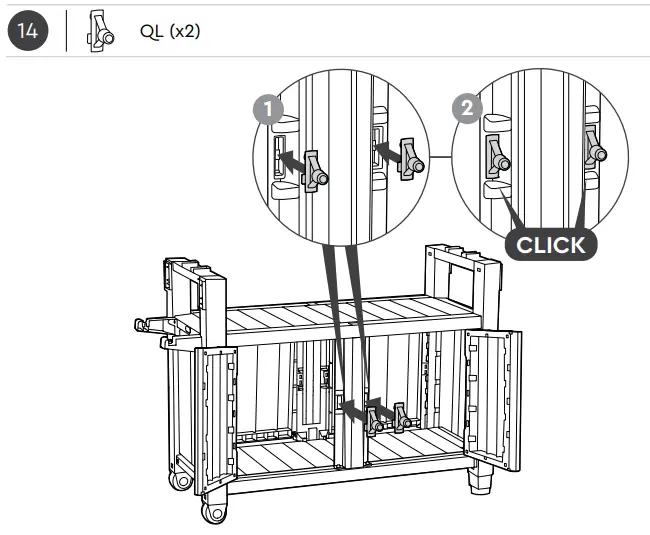 Keter 2127661 Unity XL Outdoor Kitchen Cart with Storage - fig 19
