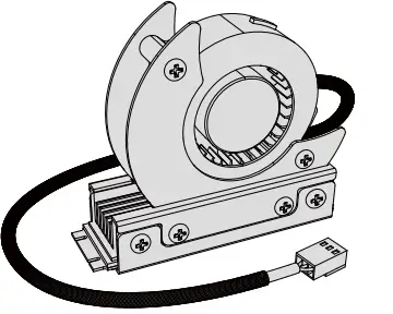 akasa A-M2HS03-BK-GeckoCooler-Active-Cooling-for-M-2-NVMe-PCIe-and-SATA-Drives-FIG1