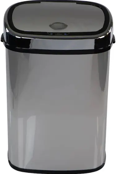 HANOVER HTRASH50L-5 50L Wide Black Stainless Steel Trash Can