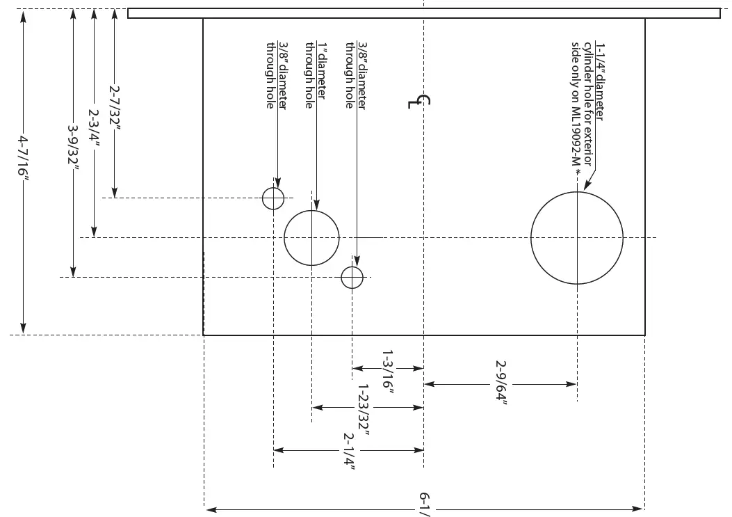 COMMAND-ACCESS-ML90-M-Series-Electric-Pullback-Latch-Passage-Mortise-Leverset-11