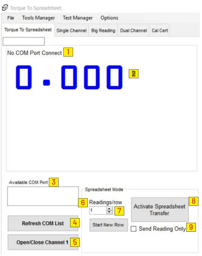 Torque To Spreadsheet