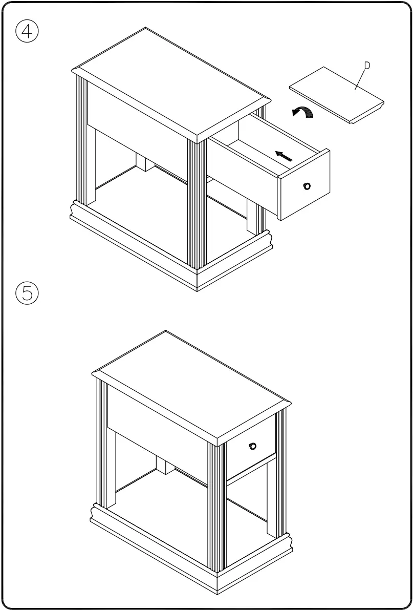 ASHLEY T007527 Furniture Breegin Multi Chairside End Table - fig 3