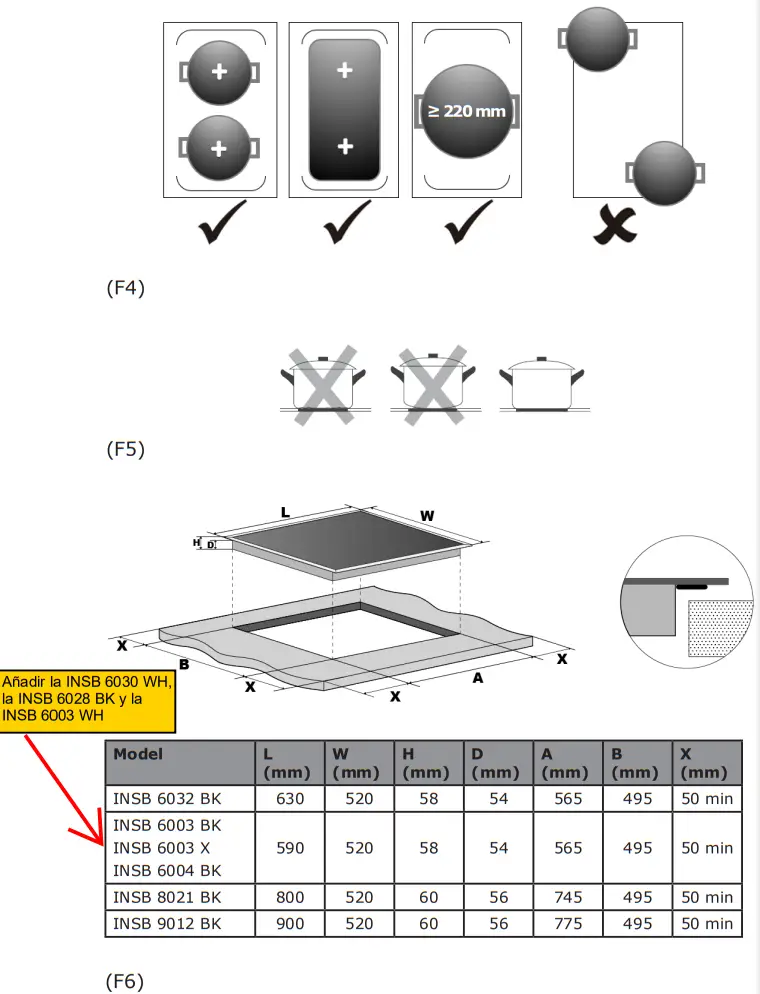 cata INSB 6032 BK Ceramic Hob - fig 2