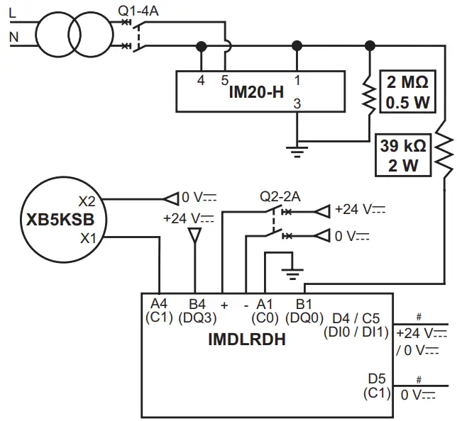Schneider Electric MFR40472 Vigilohm Local Remote Display - Dimension