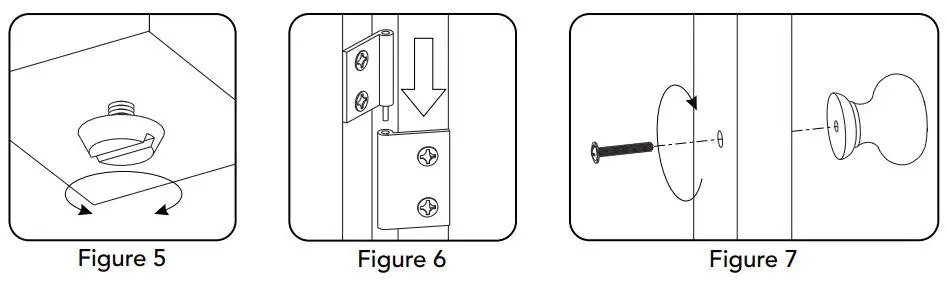 homestyles 5020-941 Kitchen Island Instruction Manual - Figure 5,6,7