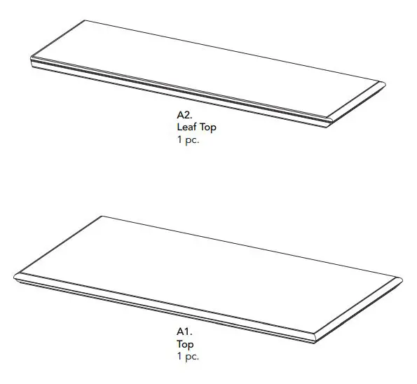 homestyles 5020-941 Kitchen Island Instruction Manual - Part List 4