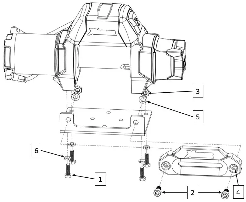 X POWER XP 35 Powersports Winches - Installation Instructions 2