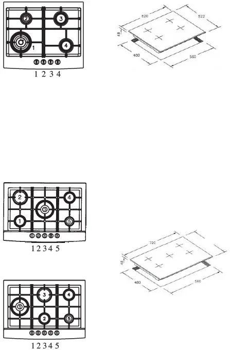 ARTUSI AGH32XFFD Gas Cooktop 39