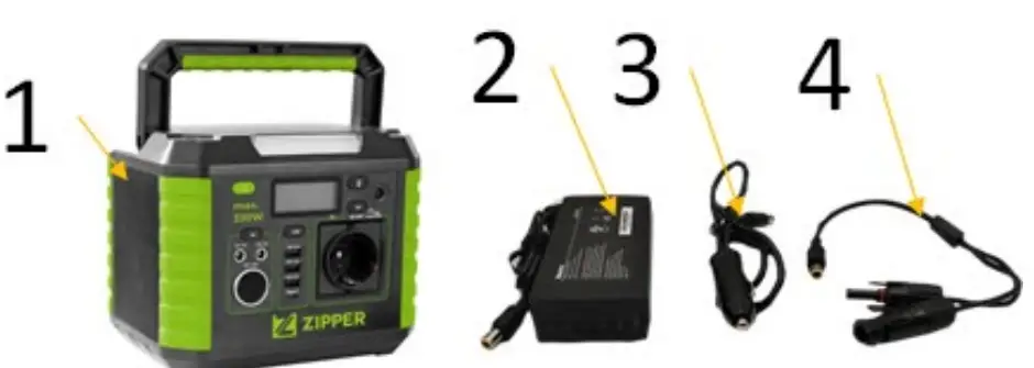 ZIPPER ZI-PS330 Portable Power Station - Fig 1