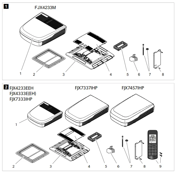 DOMETIC FreshJet FJX Roof Air Conditioner - Figures1