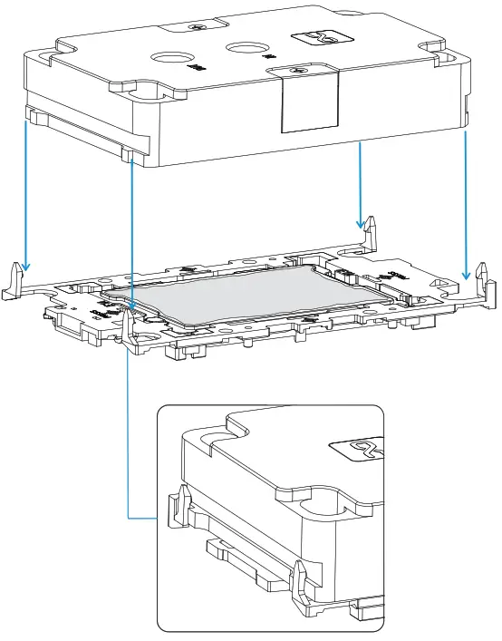 alphacool LGA 4677 - ES Jet 1U Waterblock Lineup Support - CPU1
