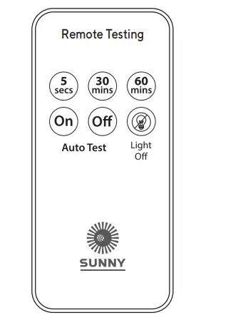SUNNY SG Series Self Contained Emergency Light - Remote