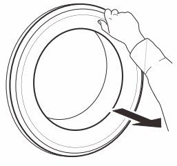 Whirlpool FWEB9503BS Front Load Washer - Door