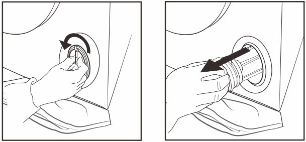 Whirlpool FWEB9503BS Front Load Washer - cleaning the mesh 13