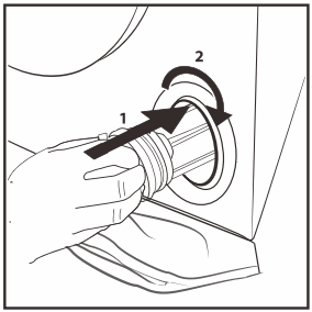 Whirlpool FWEB9503BS Front Load Washer - cleaning the mesh 14
