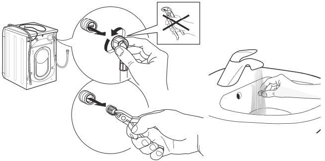 Whirlpool FWEB9503BS Front Load Washer - cleaning the mesh 3