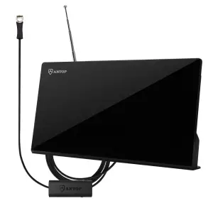 ANTOP AT 213B Flat Panel Smartpass Amplified Indoor HDTV Antenna