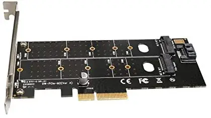 Micro Connect 22110 PCIe x16 M.2 B&M Key NVMe SSD Adapter featured