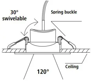 hama 00176578 WiFi LED Downlight - Finish installation
