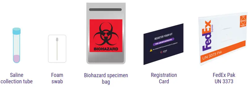 labcorp COVID-19 + Flu Test Home Collection Kit - Kit 1