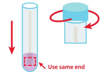 labcorp COVID-19 + Flu Test Home Collection Kit - Remove the swab