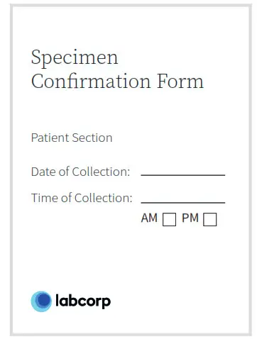 labcorp COVID-19 + Flu Test Home Collection Kit - Specimen