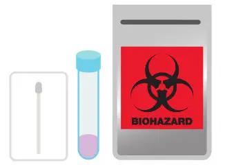 labcorp COVID-19 + Flu Test Home Collection Kit - Wash and dry 2