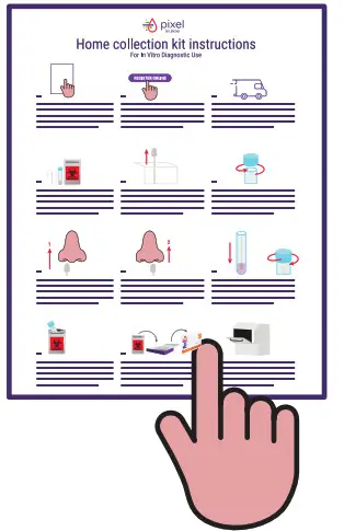 labcorp COVID-19 + Flu Test Home Collection Kit - read all instructions