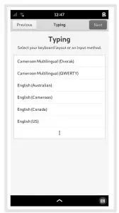 Purism LIBREM 5 mobile phone - Text Input