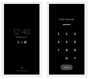 Purism LIBREM 5 mobile phone - Unlock the Screen