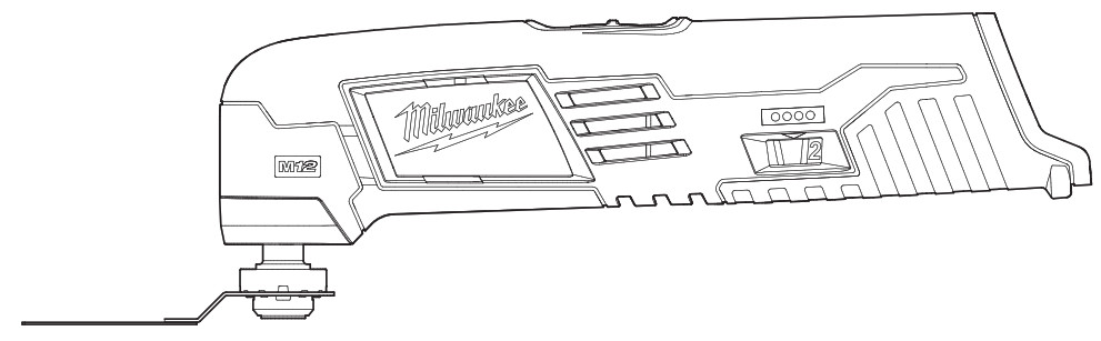 milwaukee M12 Cordless Multi Tool - Cover