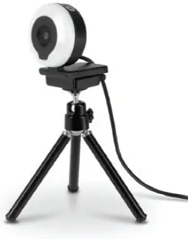 Aluratek AWCL2KFR 2K HD Ring Light Webcam with Tripod fig 4