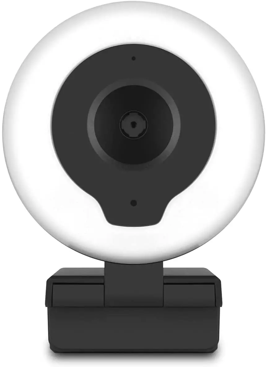 Aluratek AWCL2KFR 2K HD Ring Light Webcam with Tripod