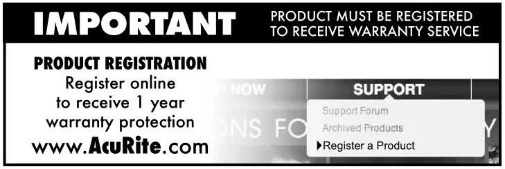 ACCURITE Wireless - Product Registration