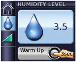 Adjusting humidity level