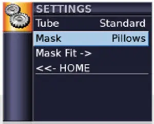 Selecting the mask type