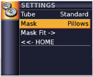 Selecting the mask type