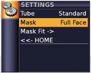 Selecting the mask type