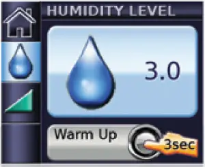 Adjusting humidity level