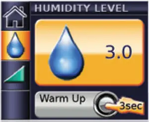 Adjusting humidity level