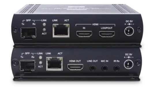 SC T HKM01-4K IR CAT5e KVM Extender 140M with Fiber